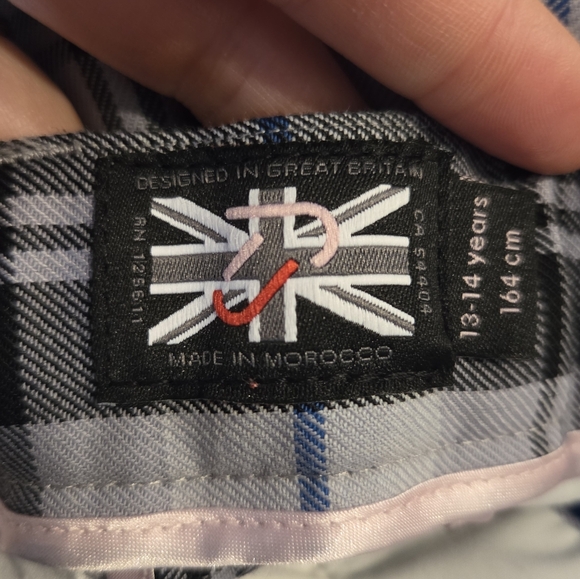 Ian Poulter IJP Kid’s Golf Design Pants Trousers Plaid UK - Picture 15 of 16